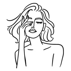 Beauty woman, Woman line art, Woman pose