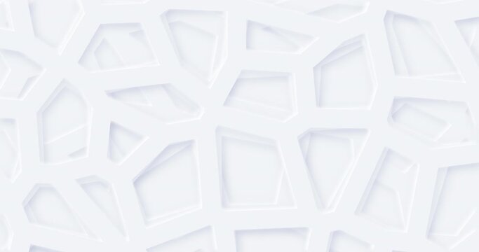 4k Abstract white silver geometric universal background for business presentation. Abstract elegant seamless pattern. Minimalist empty triangular BG. Halftone monochrome cover. Modern digital minimal
