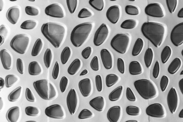 Abstract Pattern Interior Design Wall with Holes Sample Color Grey And White Light Decoration Texture Background