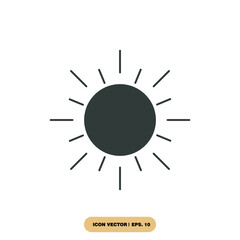 Sun icons  symbol vector elements for infographic web