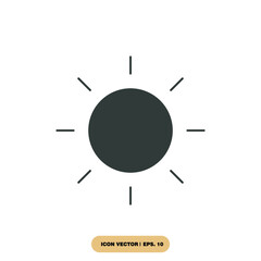 Sun icons  symbol vector elements for infographic web