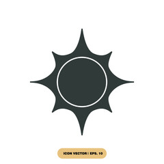 Sun icons  symbol vector elements for infographic web