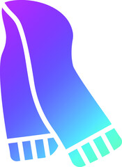 Scarf Vector Icon Design Illustration
