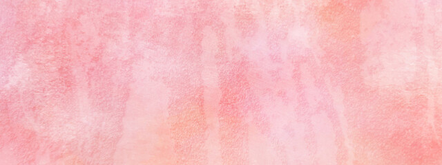 Beautiful grainy pink watercolor background, Colorful bright pink paper texture, Lovely and shinny pink watercolor background with distressed vintage texture.