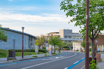 Fototapeta na wymiar 北九州学術研究都市の都市景観