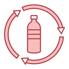 Bottle Recycling Icon Design