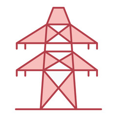 Electric Tower Icon Design