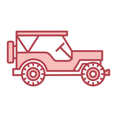 Army Jeep Icon Design