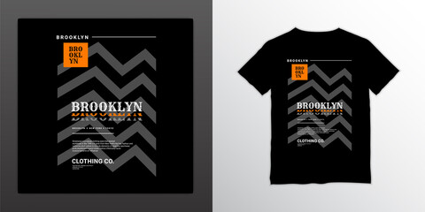 Brooklyn writing design, suitable for screen printing t-shirts, clothes, jackets and others
