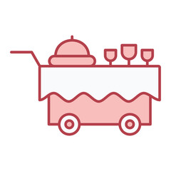 Food Trolley Icon Design