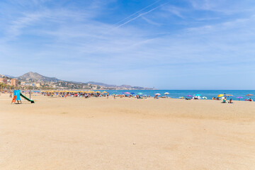 ruins of the Roman theater in the historic center of the city of Malaga