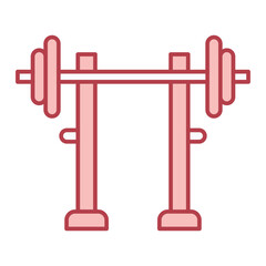 Gym Rod Icon Design