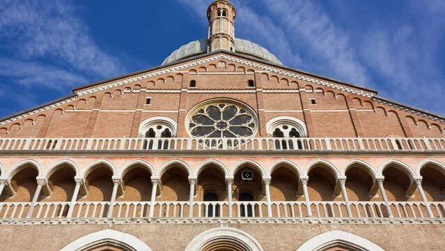Facade of the Basilica of Saint Anthony in Padua, Italy