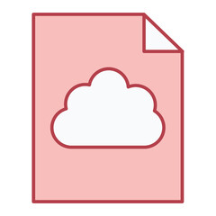 Cloud File Icon Design