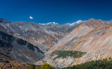 landscape in the mountains of himachal, india