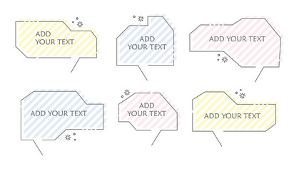 Hitech design speech bubble, cartoon sticker cloud vector