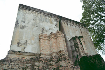 Old cement church of the ancients in the Historical Park at Sukhothai.