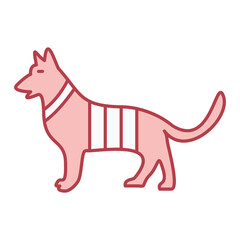 Army Dog Icon Design