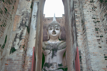 Phra Ajana is the principle buddha image at Wat Sri Chum in Sukhothai histirical park.