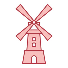 Wind Mill Icon Design