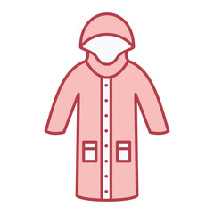 Rain Coat Icon Design