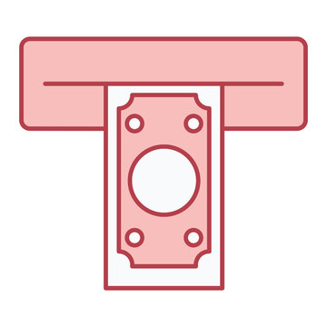 Cash Withdrawal Icon Design