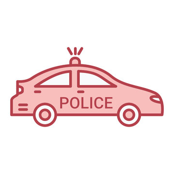 Police Car Icon Design