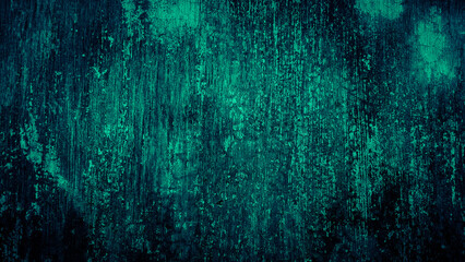 dark green grungy texture cement concrete wall abstract background 