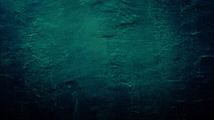 dark green grungy texture cement concrete wall abstract background 