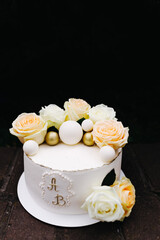 wedding holiday cake, white and delicious