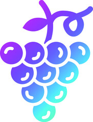 Grapes Vector Icon Design Illustration