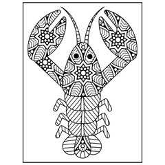 Ocean Animals Mandala coloring pages