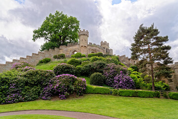 Fototapeta na wymiar Medieval Warwick Castle in Warwickshire - England