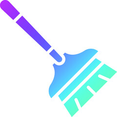 Broom Vector Icon Design Illustration