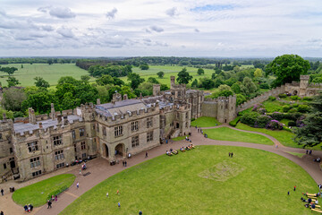 Medieval Warwick Castle in Warwickshire - England