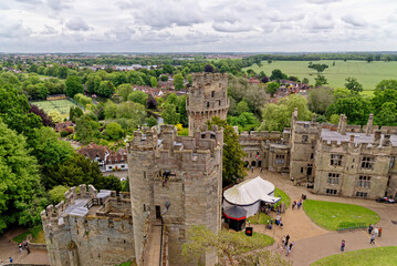 Medieval Warwick Castle in Warwickshire - England