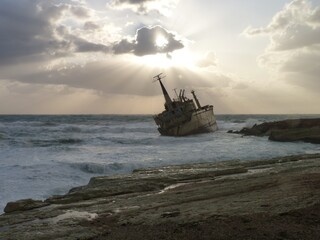 Cyprus: shipwreck near Paphos