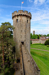 Medieval Warwick Castle in Warwickshire - England
