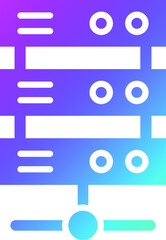 Obraz premium Server Vector Icon Design Illustration