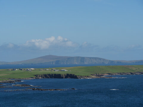 Fototapeta die schottischen Shetland-Inseln