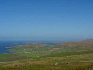 Fototapeta na wymiar Frühling auf den Shetland-Inseln
