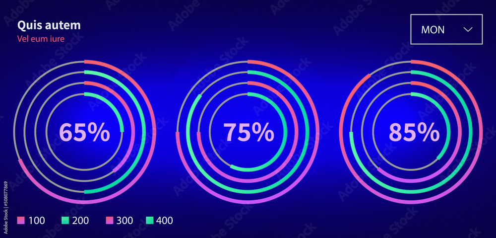 Poster infographic chart vector template. annual statistics curve graph design. market data diagrams. graph