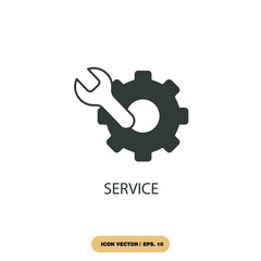 service icons  symbol vector elements for infographic web