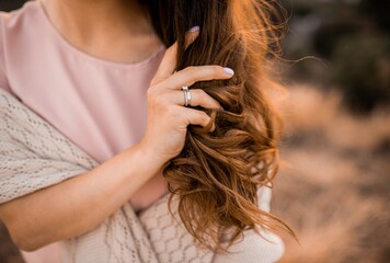 woman with long hair