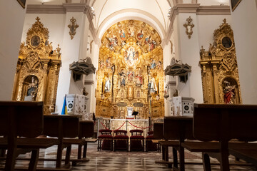 Altar Religión católica en la Abadía del Sacromonte, Andalucía, España