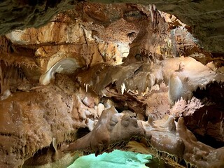 Underground lake in gruta da moeda