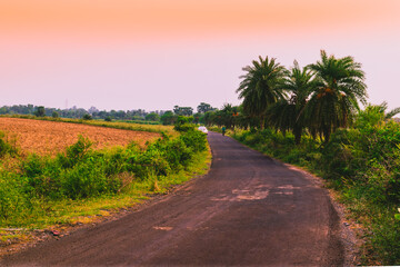 road in the countryside