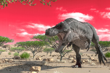 tyrannosaurus found somothing on desert