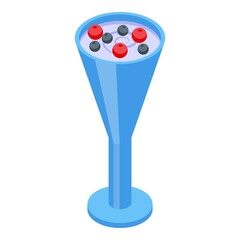 Fruit drink icon isometric vector. Vegetarian food. Diet cook
