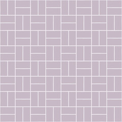 Interior tile pattern. Vector decor of double tiles of the same color, seamless tile space. Decorative wall or packaging pattern.